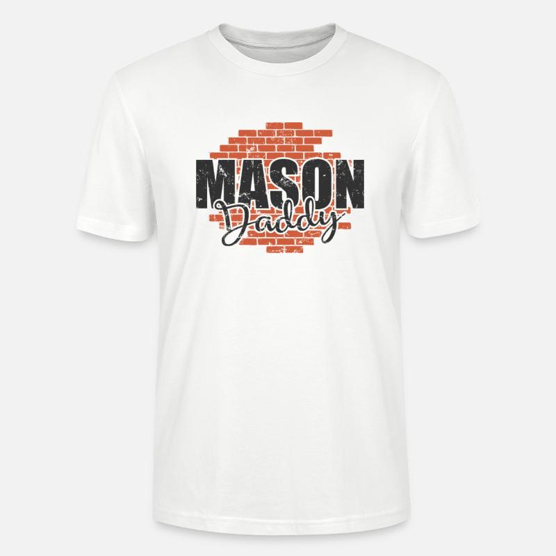 Mason Daddy Handwerker Beruf - Stanley/Stella Unisex Bio-T-Shirt CRAFTER - Weiß