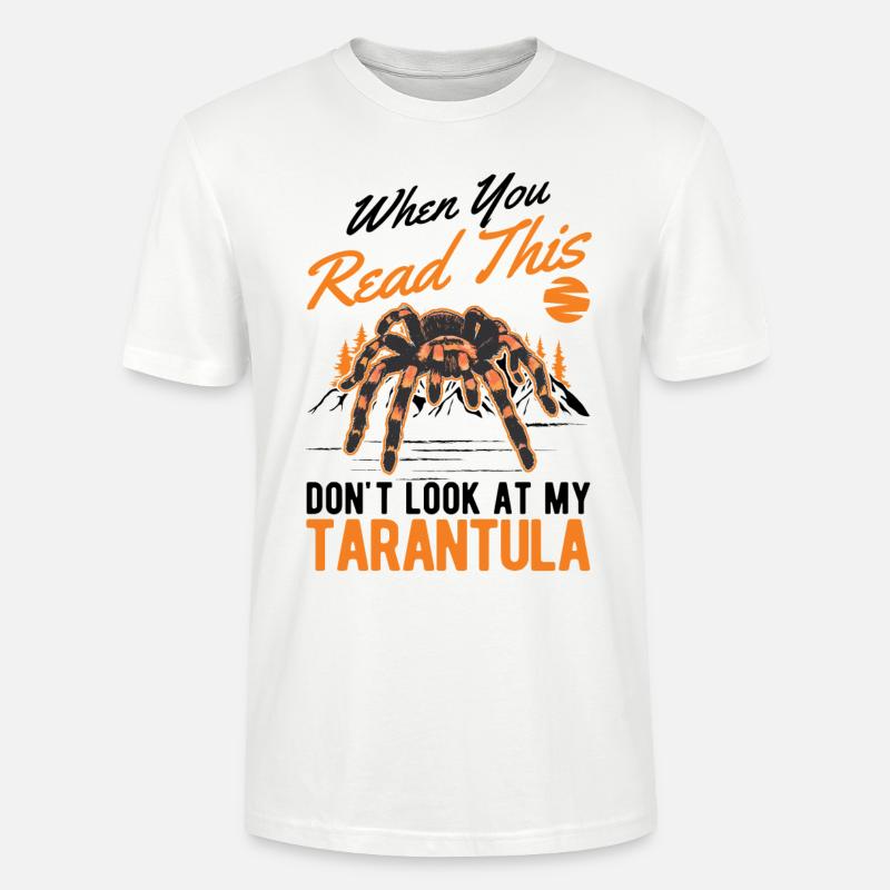 Tarantel Geschenk Spinne Tarantula - Stanley/Stella Unisex Bio-T-Shirt CRAFTER - Weiß