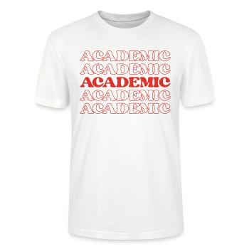 Akademischer Professor Lehrbeauftragter Tutor Lehrer - Stanley/Stella Unisex Bio-T-Shirt CRAFTER - Weiß - Vorne - Alina (178cm) & Michal (187cm)