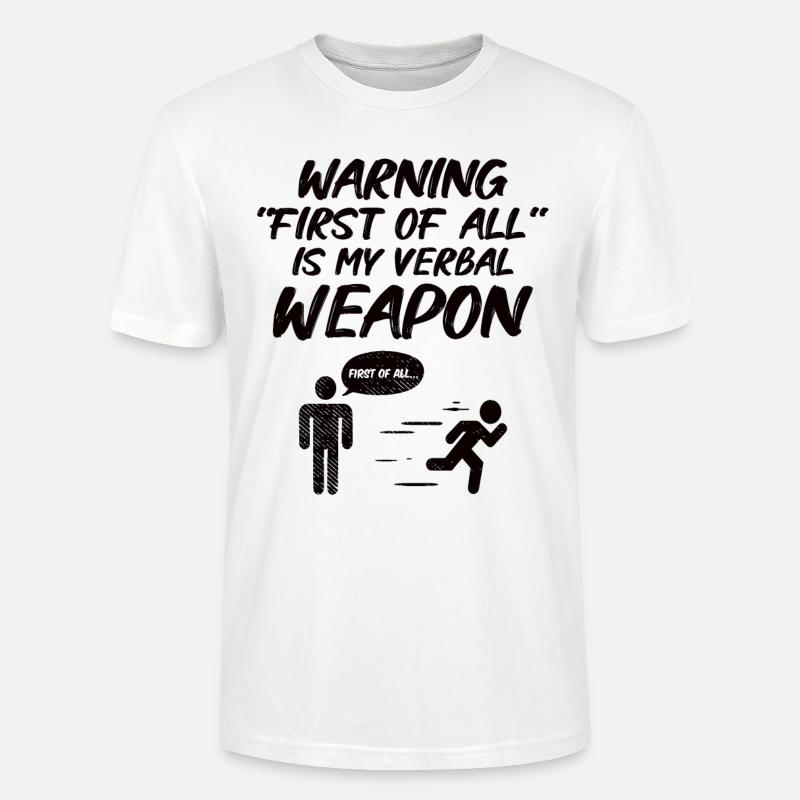 Debattierrede Debattierer Rederedner Geschenkidee - Stanley/Stella Unisex Bio-T-Shirt CRAFTER - Weiß