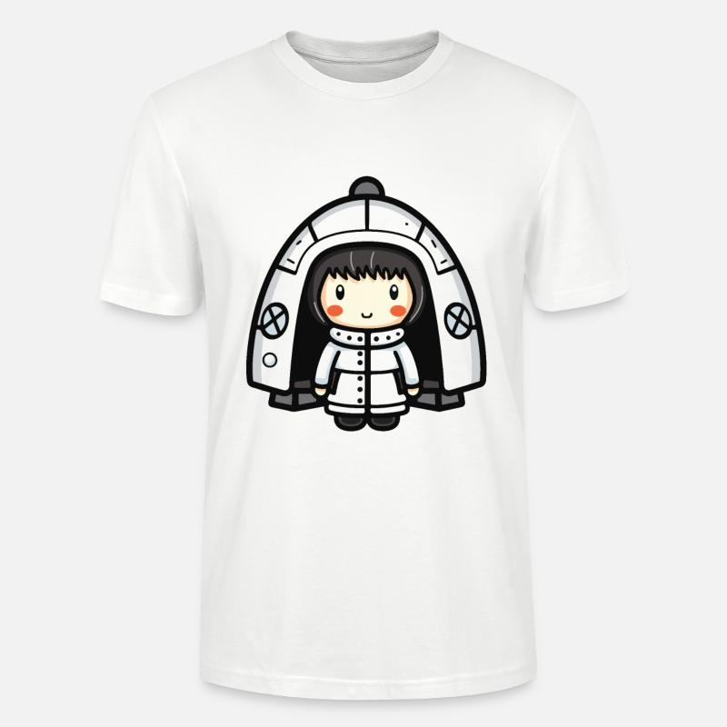 Iglu Eskimo Winter Comic - Stanley/Stella Unisex Bio-T-Shirt CRAFTER - Weiß