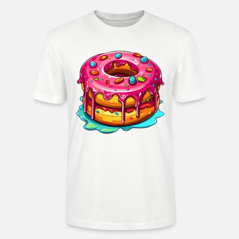 Der glasierte Doppel Donut - Stanley/Stella Unisex Bio-T-Shirt CRAFTER - Weiß