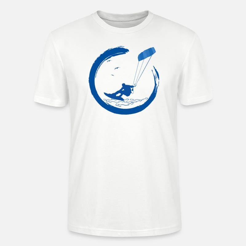Kitesurf Kiteboard Kitesurfen Kite-Surf-board - Stanley/Stella Unisex Bio-T-Shirt CRAFTER - Weiß