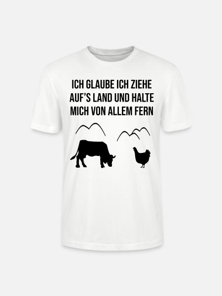 Landleben Ruhe Design - Stanley/Stella Unisex Bio-T-Shirt CRAFTER - Weiß