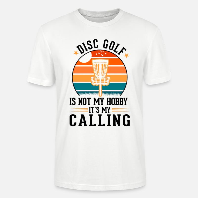 Discgolf Wurfscheibe Disc Golf - Stanley/Stella Unisex Bio-T-Shirt CRAFTER - Weiß