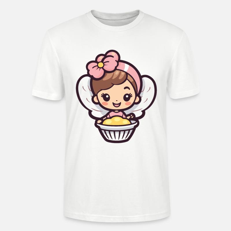 Fee Backen Kuchen Comic - Stanley/Stella Unisex Bio-T-Shirt CRAFTER - Weiß