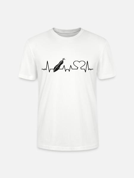 Dulcimer-Musiker Zupfinstrument Hammered Dulcimer - Stanley/Stella Unisex Bio-T-Shirt CRAFTER - Weiß