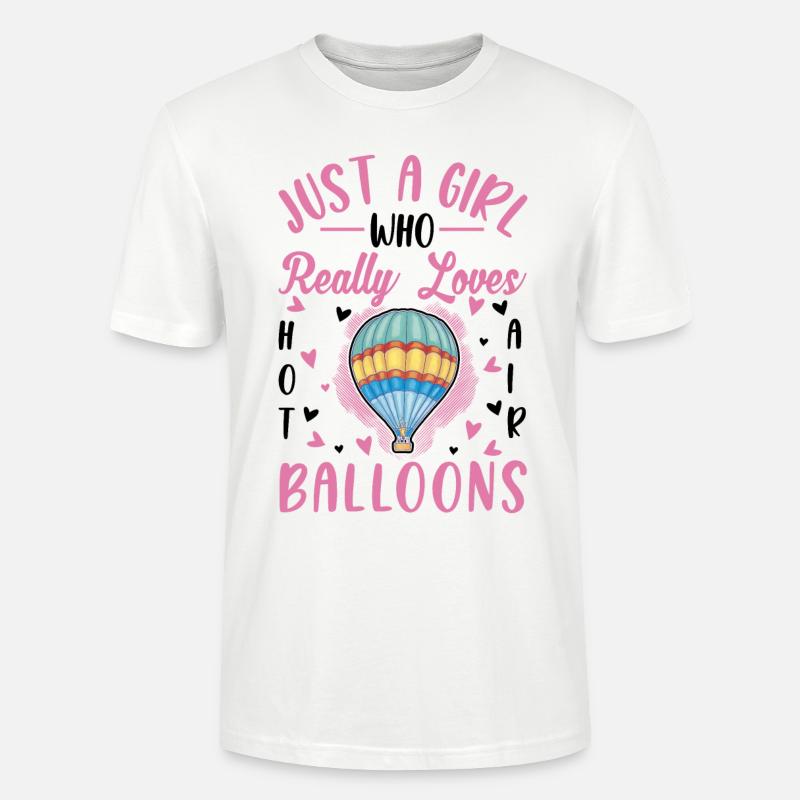 Heißluftballon Mädchen Heißluftballonfahrt - Stanley/Stella Unisex Bio-T-Shirt CRAFTER - Weiß