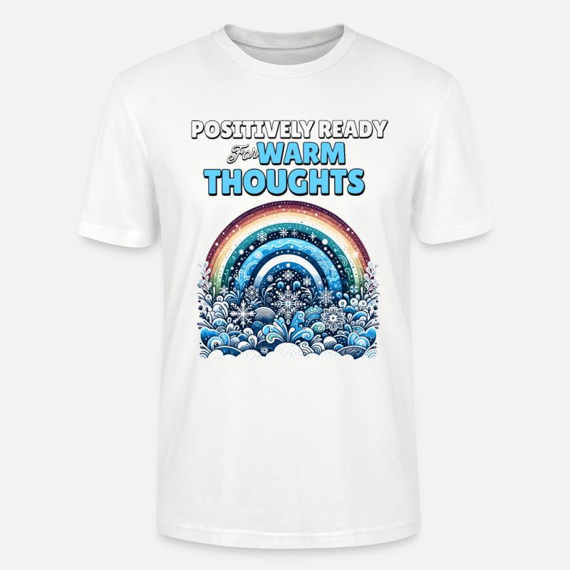 Positivity Rainbows Mindfulness Self-improvement - Stanley/Stella Unisex Bio-T-Shirt CRAFTER - Weiß