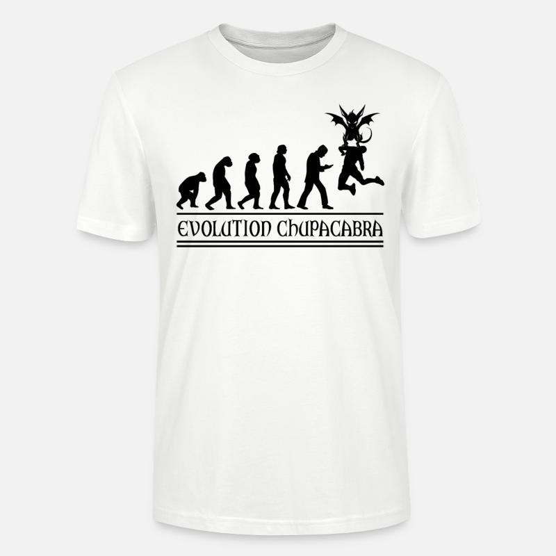 Cryptozoologists Chupacabra Creatures Evolution - Stanley/Stella CRAFTER Unisex Organic T-Shirt - white