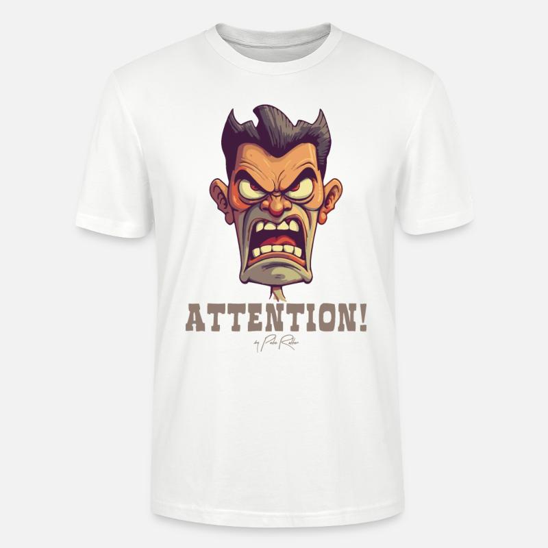 Drill Sergeant Instructor, Attention! - Stanley/Stella CRAFTER Unisex Organic T-Shirt - white