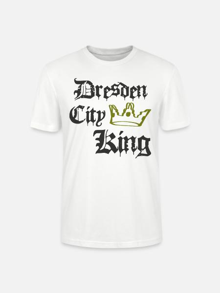 Dresden City King - Stanley/Stella Unisex Bio-T-Shirt CRAFTER - Weiß