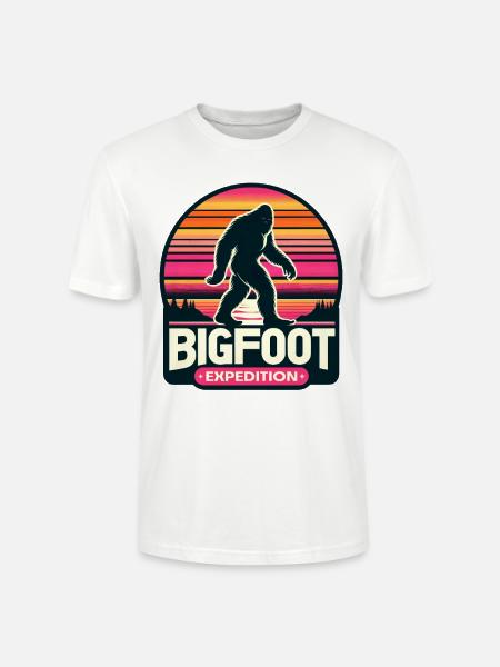 Bigfoot Expedition Wandern | Sasquatch-Jäger - Stanley/Stella Unisex Bio-T-Shirt CRAFTER - Weiß