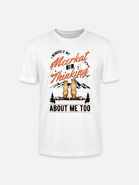 Erdmännchen Surikat Meerkat - Stanley/Stella Unisex Bio-T-Shirt CRAFTER - Weiß