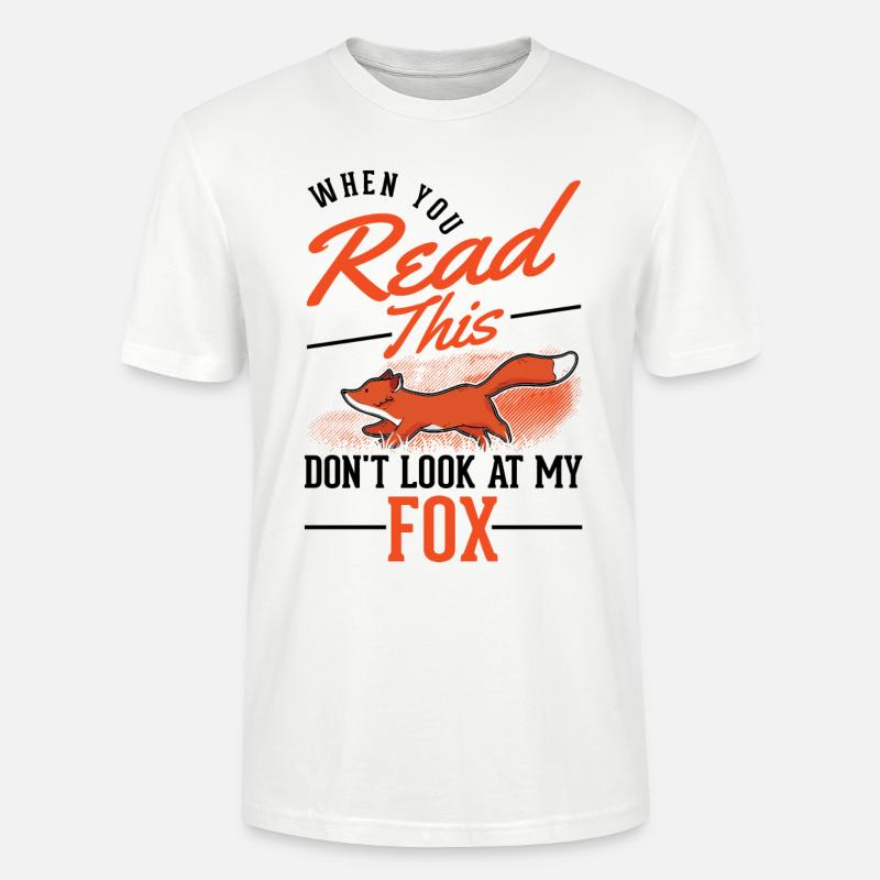 Fuchs Geschenk Rotfuchs - Stanley/Stella Unisex Bio-T-Shirt CRAFTER - Weiß