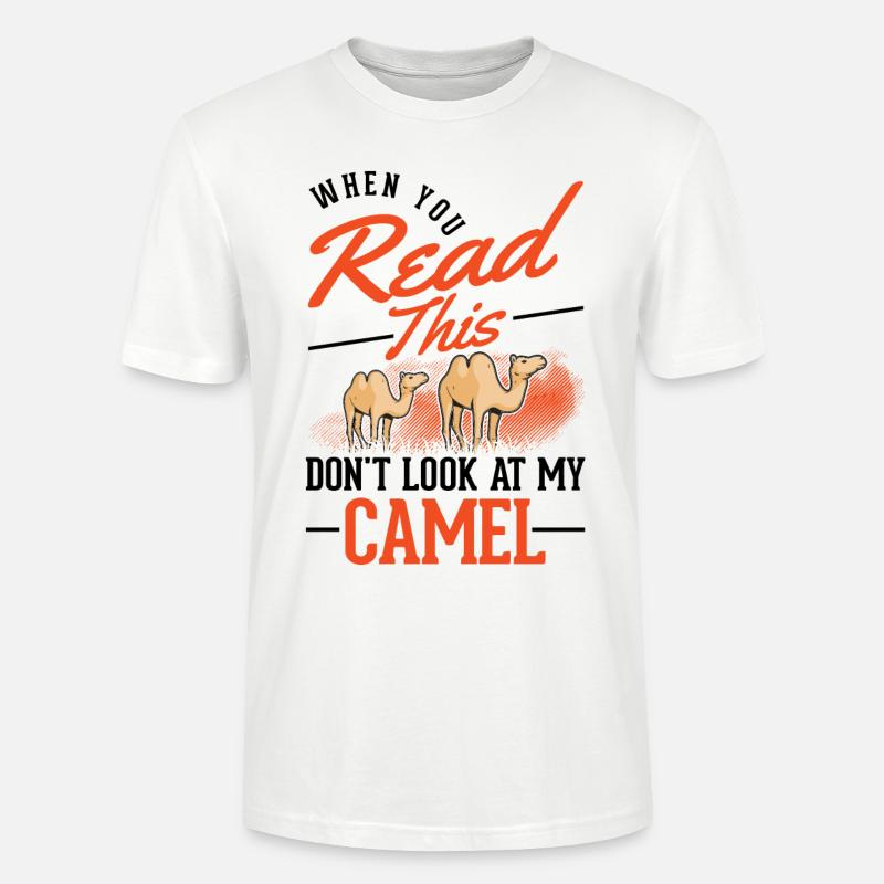 Kamel Geschenk Dromedar Camel Großkamel - Stanley/Stella Unisex Bio-T-Shirt CRAFTER - Weiß