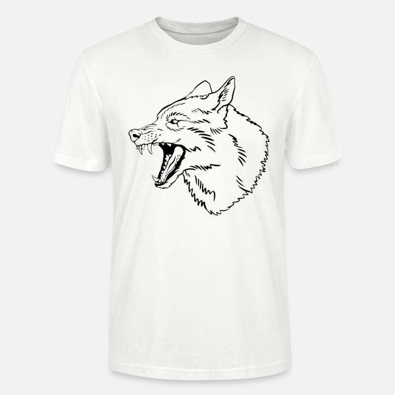 Wikinger Wolf - Kriegergeist - Stanley/Stella Unisex Bio-T-Shirt CRAFTER - Weiß