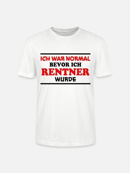 Rentner Spruch Rente Ruhestand Rentner Geschenk - Stanley/Stella Unisex Bio-T-Shirt CRAFTER - Weiß