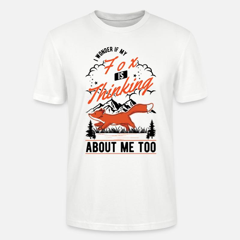 Fuchs Geschenk Rotfuchs - Stanley/Stella Unisex Bio-T-Shirt CRAFTER - Weiß