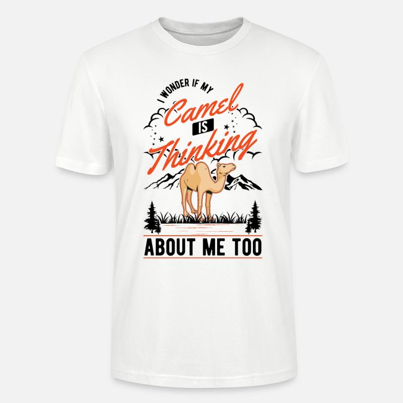 Kamel Geschenk Dromedar Camel Großkamel - Stanley/Stella Unisex Bio-T-Shirt CRAFTER - Weiß