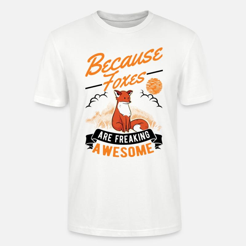 Fuchs Geschenk Rotfuchs - Stanley/Stella Unisex Bio-T-Shirt CRAFTER - Weiß