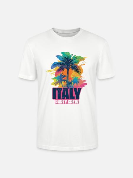 Italy Party Crew Holidays - Stanley/Stella CRAFTER Unisex Organic T-Shirt - white