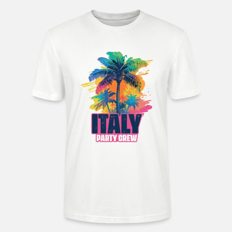 Italy Party Crew Holidays - Stanley/Stella CRAFTER Unisex Organic T-Shirt - white