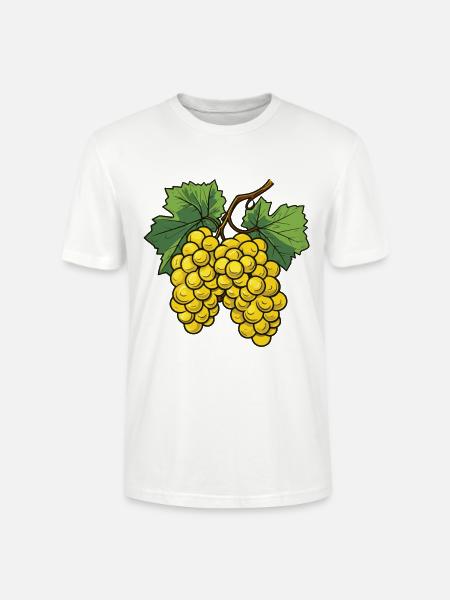 Weintrauben Symbol - Stanley/Stella Unisex Bio-T-Shirt CRAFTER - Weiß