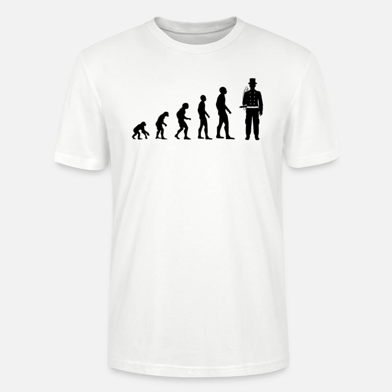 L’évolution vers le bonheur - T-shirt bio CRAFTER Stanley Stella Unisexe - blanc