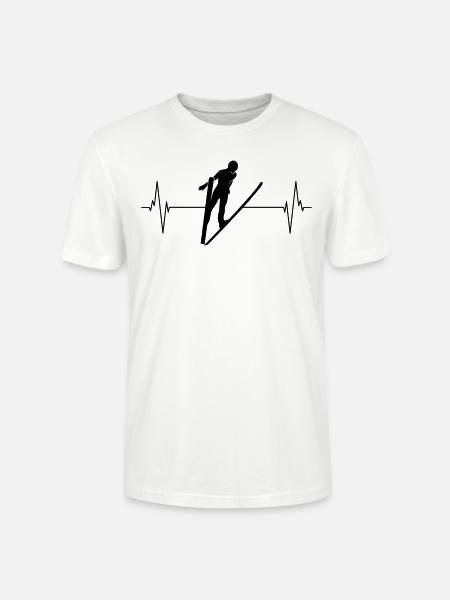 Pulsschlag der Skispringer - Stanley/Stella Unisex Bio-T-Shirt CRAFTER - Weiß