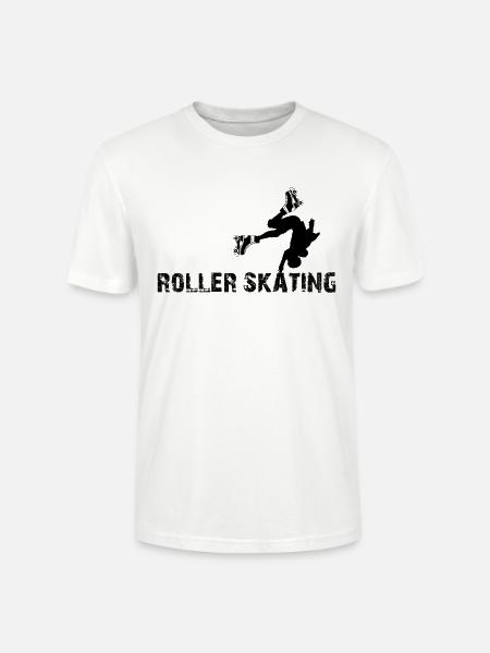 Roller Skates Roller Skating Silhouette - Stanley/Stella Unisex Bio-T-Shirt CRAFTER - Weiß