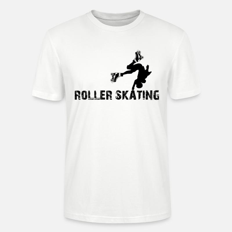 Roller Skates Roller Skating Silhouette - Stanley/Stella Unisex Bio-T-Shirt CRAFTER - Weiß