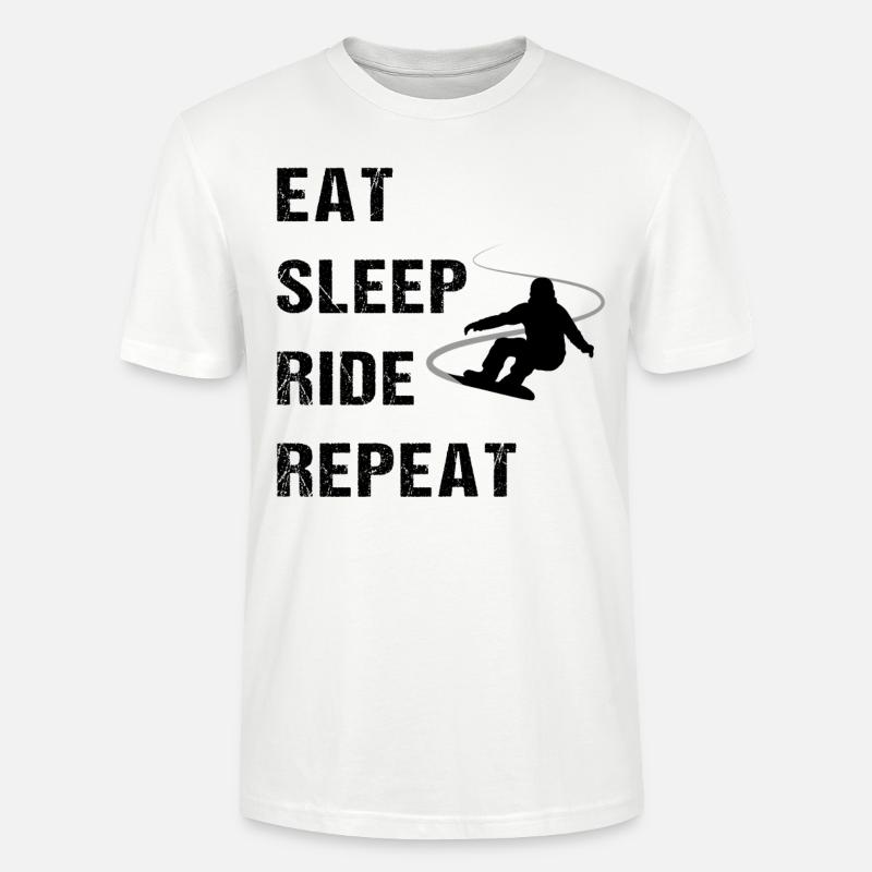 Boarder-Rhythmus - Geschenk - Stanley/Stella Unisex Bio-T-Shirt CRAFTER - Weiß