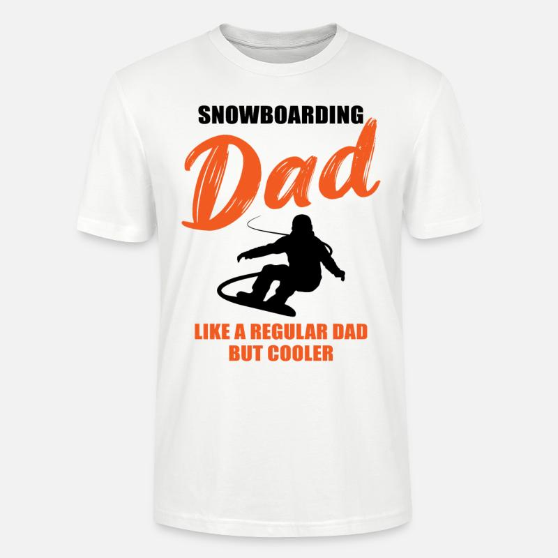 Snowboard Papa – Extra Cool - Stanley/Stella Unisex Bio-T-Shirt CRAFTER - Weiß