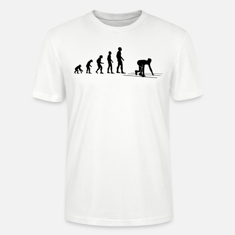 Sprint Evolution Runner Gift - Stanley/Stella CRAFTER Unisex Organic T-Shirt - white