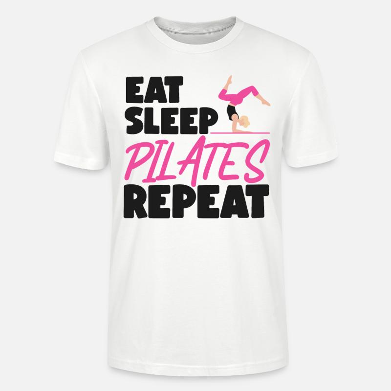 Instructeur de Pilates Enseignant Manger - T-shirt bio CRAFTER Stanley Stella Unisexe - blanc