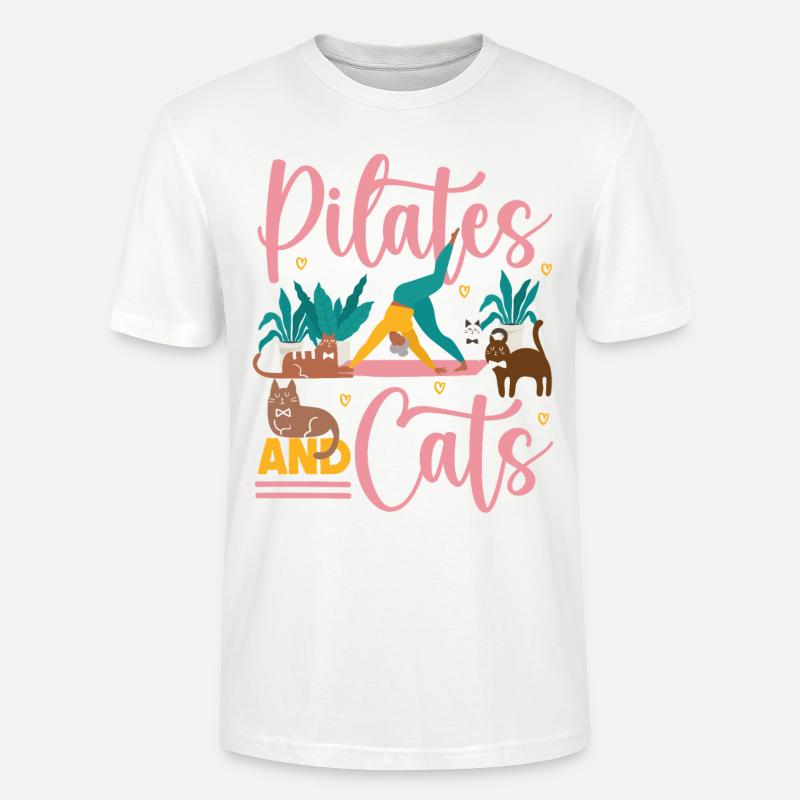 Instructeur de Pilates Enseignant Chat - T-shirt bio CRAFTER Stanley Stella Unisexe - blanc
