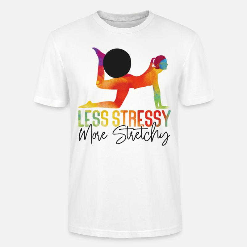 Pilates Instructor Teacher Pun - Stanley/Stella Unisex Bio-T-Shirt CRAFTER - Weiß