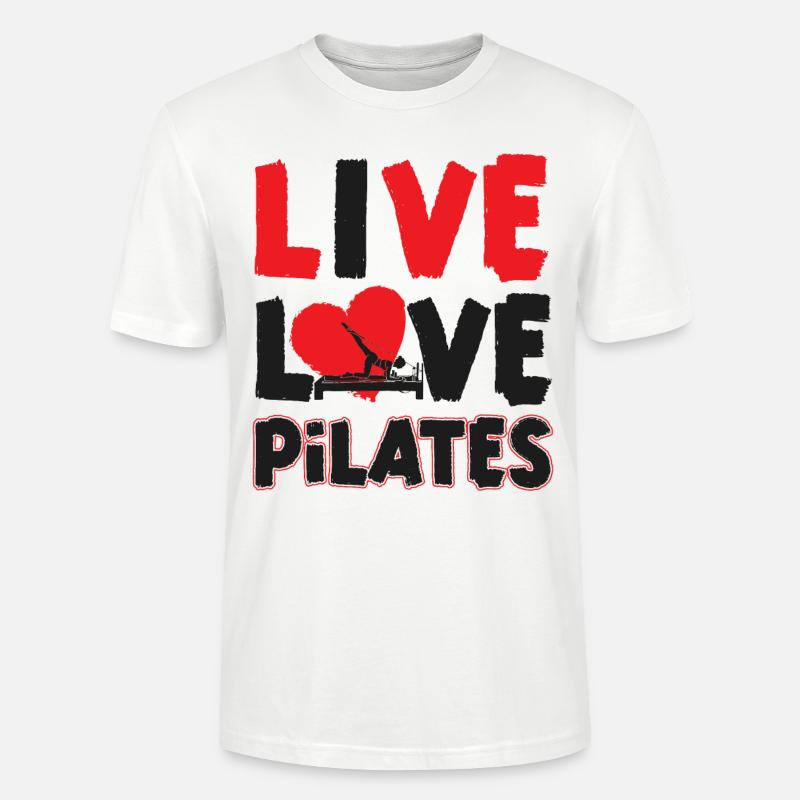 Pilates Instructor Teacher Live - Stanley/Stella Unisex Bio-T-Shirt CRAFTER - Weiß