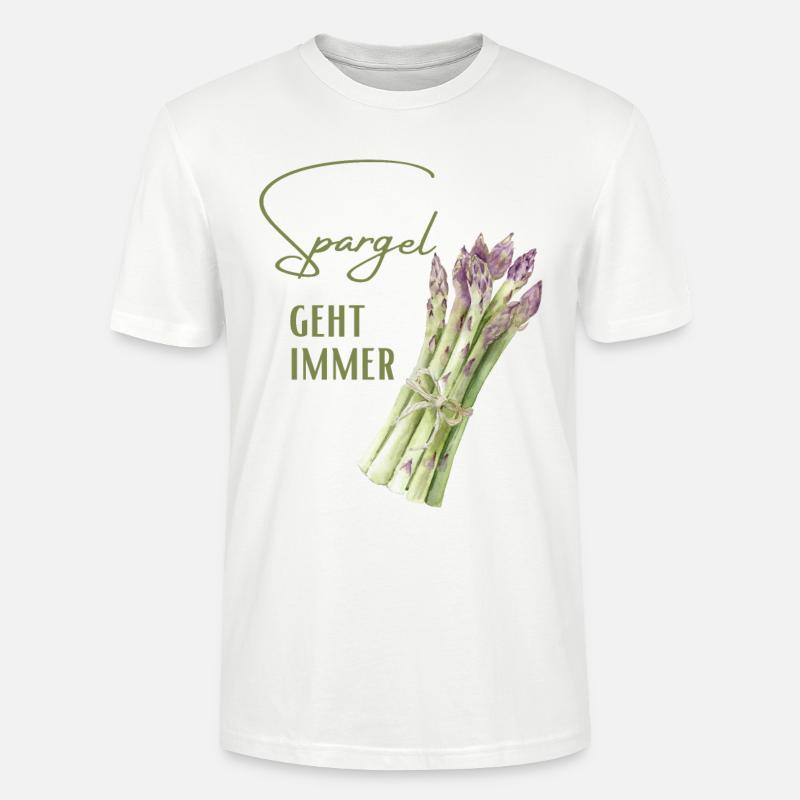 Spargel geht immer Spargelesser - Stanley/Stella Unisex Bio-T-Shirt CRAFTER - Weiß