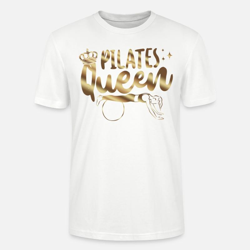 Pilates Instructor Teacher Queen - Stanley/Stella Unisex Bio-T-Shirt CRAFTER - Weiß