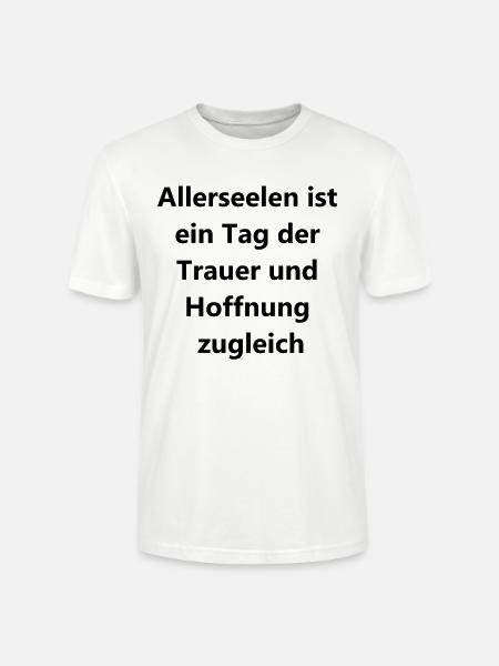 Symbolisches Geschenk für Hinterbliebene - Stanley/Stella Unisex Bio-T-Shirt CRAFTER - Weiß