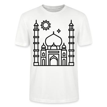 Moschee - Stanley/Stella Unisex Bio-T-Shirt CRAFTER - Weiß - Vorne - Alina (178cm) & Michal (187cm)