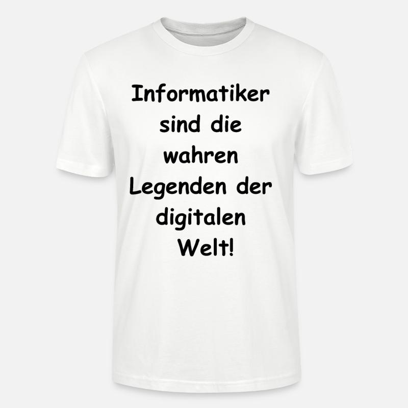 Informatiker Geschenk - Stanley/Stella Unisex Bio-T-Shirt CRAFTER - Weiß