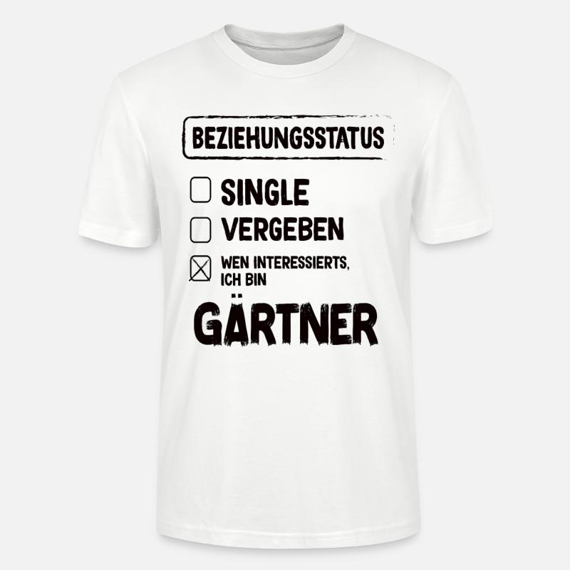 Statut de la relation jardinier - T-shirt bio CRAFTER Stanley Stella Unisexe - blanc