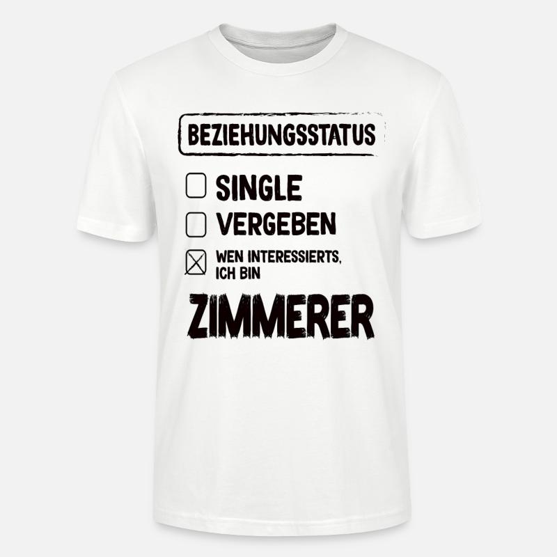 Statut relationnel de Zimmerer - T-shirt bio CRAFTER Stanley Stella Unisexe - blanc