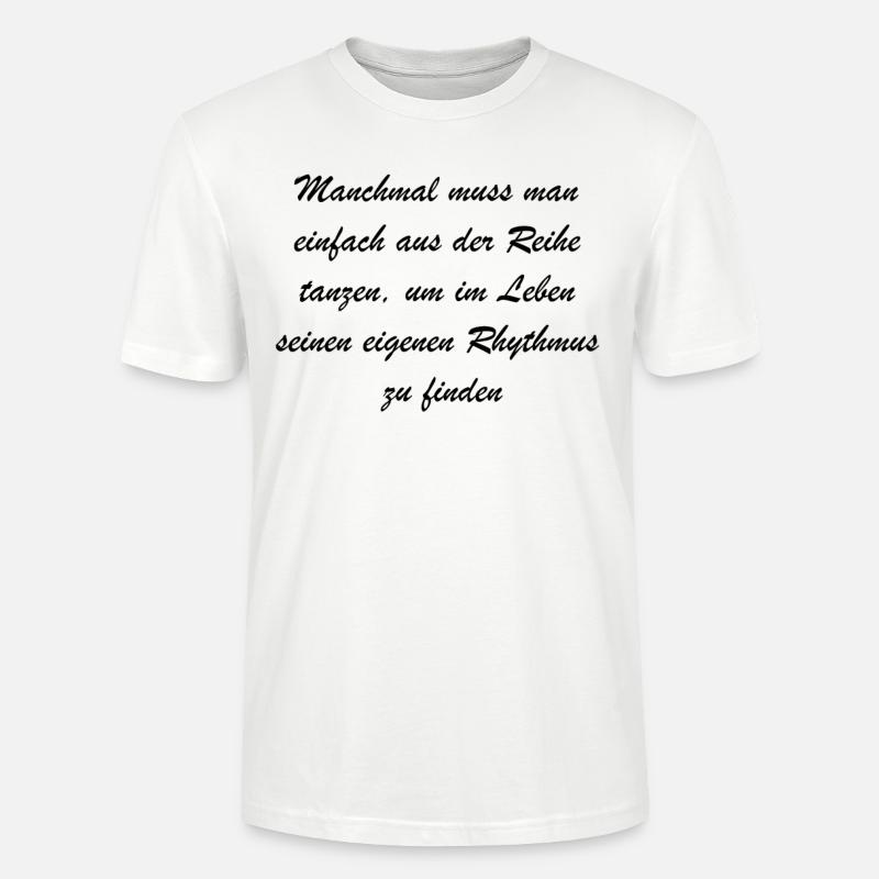 Personalisiertes Tanzgeschenk - Stanley/Stella Unisex Bio-T-Shirt CRAFTER - Weiß
