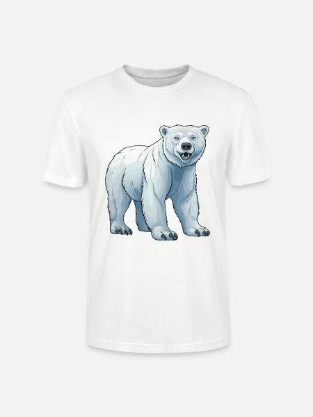 Eisbär Tier Polar bär - Stanley/Stella Unisex Bio-T-Shirt CRAFTER - Weiß
