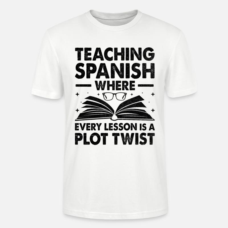 Fremdsprachenlehrer Schule Sprachlehrer - Stanley/Stella Unisex Bio-T-Shirt CRAFTER - Weiß