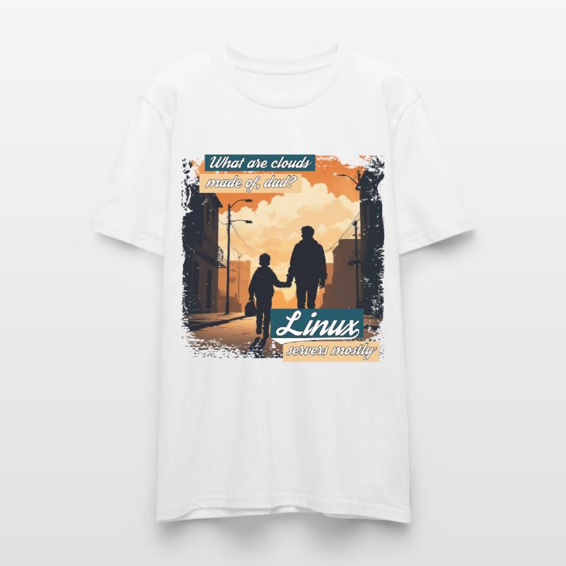Cloud Wolken Linux Server Admin Nerd Witz Stanley/Stella Unisex Bio-T-Shirt CRAFTER